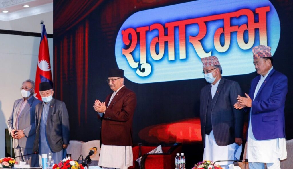 प्रधानमन्त्रीद्वारा एकैपटक १६५ सडक शिलान्यास