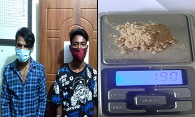 लागुऔषधसहित २ जना पक्राउ