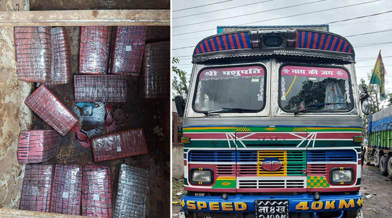 बाराको जितपुर: तेल ट्यांकरमा तस्करी चालक र सहचालक २ क्विन्टल गाँजासहित पक्राउ