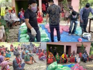 जापानबाट मनकारी बस्नेतले महामारीमा दिए बिपन्न परिवारलाई दैनिक उपभोग्य बस्तु