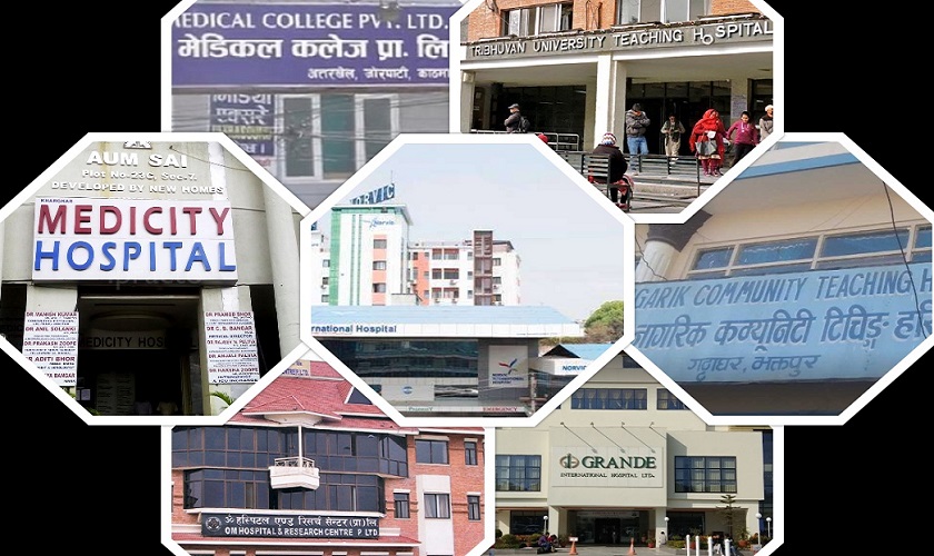 काठमाडौंका निजी अस्पतालहरुमा अक्सिजनको अभाव उस्तै