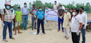 महोतरीको संघिय शिक्षक फोरम नेपाल कार्य समिती द्वारा जनचेतना एबम मास्क बितरन का