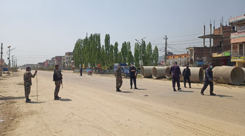 सिरहामा निषेधाज्ञा जारि पहिलो दिन सुनसान