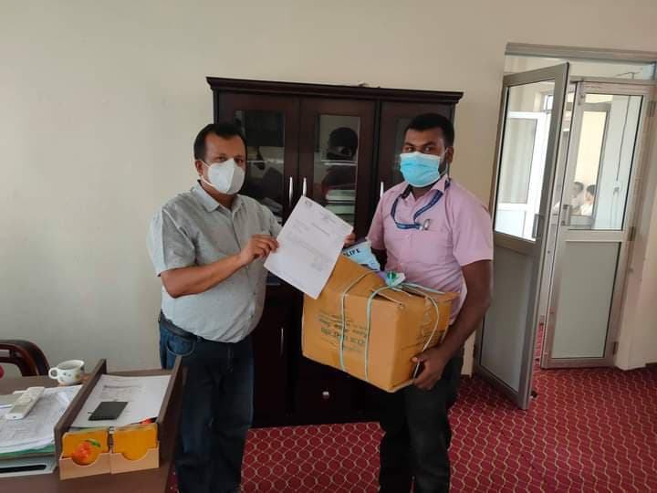 युवा समाजसेवी सुदिप :कोरोना कहरमा “फ्रन्टलाईनर” लाई स्वास्थ्य सामाग्री