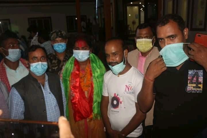 कृषिमन्त्री तथा पशुपन्छी मन्त्री साहको स्थानीय नेता तथा कार्यकर्ताद्वारा भब्य स्वागत