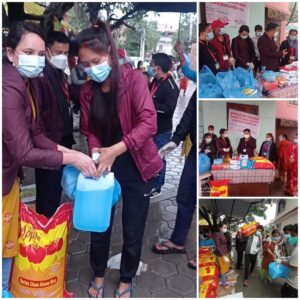 ६० जनालाई खाद्यान्न तथा स्वास्थ्य सामाग्री बितरण