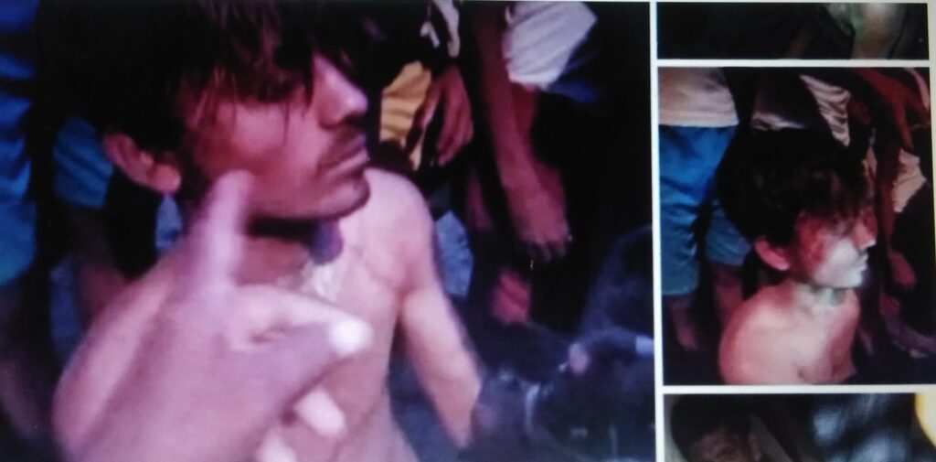 महाेत्तरीको सोनमामा गाउलेहरु मिलेर समाते गाेरु चाेर