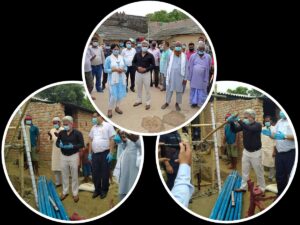 पर्सा बिरगंज मनियारी मा २०० हेन्ड पाइपको मुसलिम आयोग को अध्यक्षद्वारा शिलान्यास सम्पन