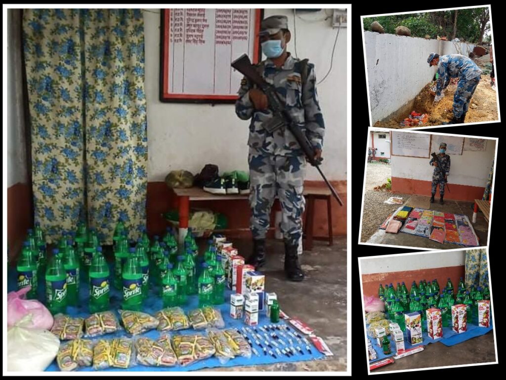 शसस्त्र प्रहरीद्वारा २ लाख बढिको औषधी ,भारतिय चिसो र सुर्ती नियन्त्रणमा लिई भन्सार चलान