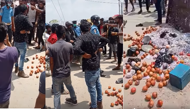 जनकपुरमा गरिब फलफूल व्यवसायीमाथि ट्राफिक प्रहरीको ज्यादती: स्थानीय आक्रोशित