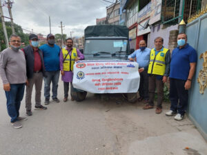 मेलम्चीका बाढी पिडितलाई विश्व हिन्दु परिषद नेपालको सहयोग