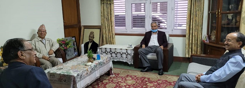 कोटेश्वरमा तीन नेताको डेढ घण्टा गठबन्धन कमजोर पार्ने षड्यन्त्रविरुद्ध सतर्क रहनुपर्ने निष्कर्ष