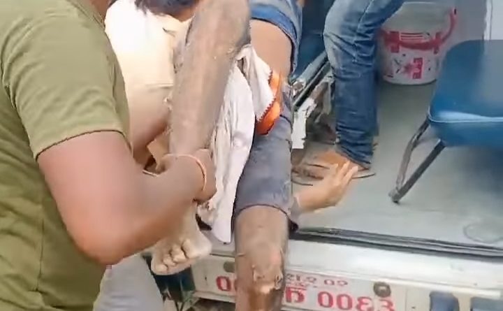 महोत्तरीमा ११ हजार भोल्ट तारमा टिपर टाँसिदा चालक गम्भीर घाइते