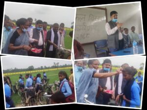 बटेश्वरको जनप्रिय विद्यालयका ३१ छात्रालाई साइकल वितरण